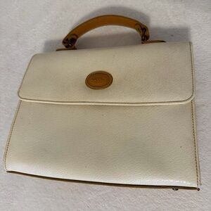 Esprit Vintage Cream and Tan Handbag